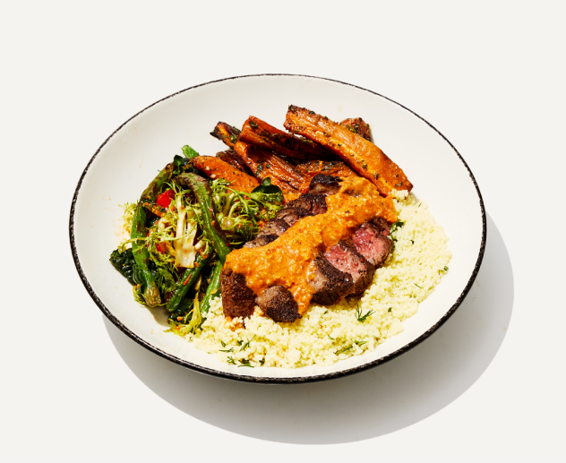 Romesco steak plate